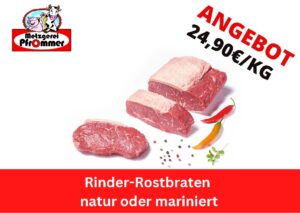 Rinder-Rostbraten natur oder mariniert