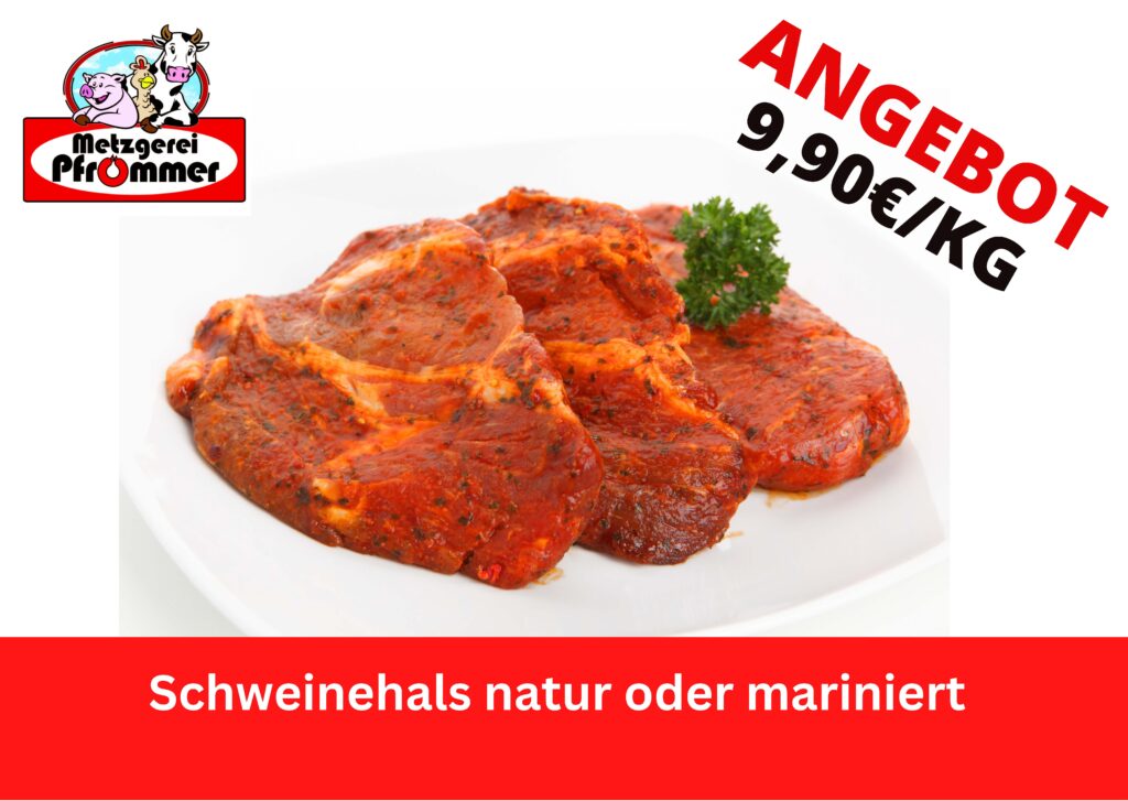 Schweinehals natur oder mariniert