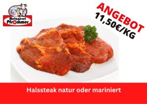 Halssteak natur oder mariniert
