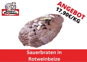 Sauerbraten in Rotweinbeize