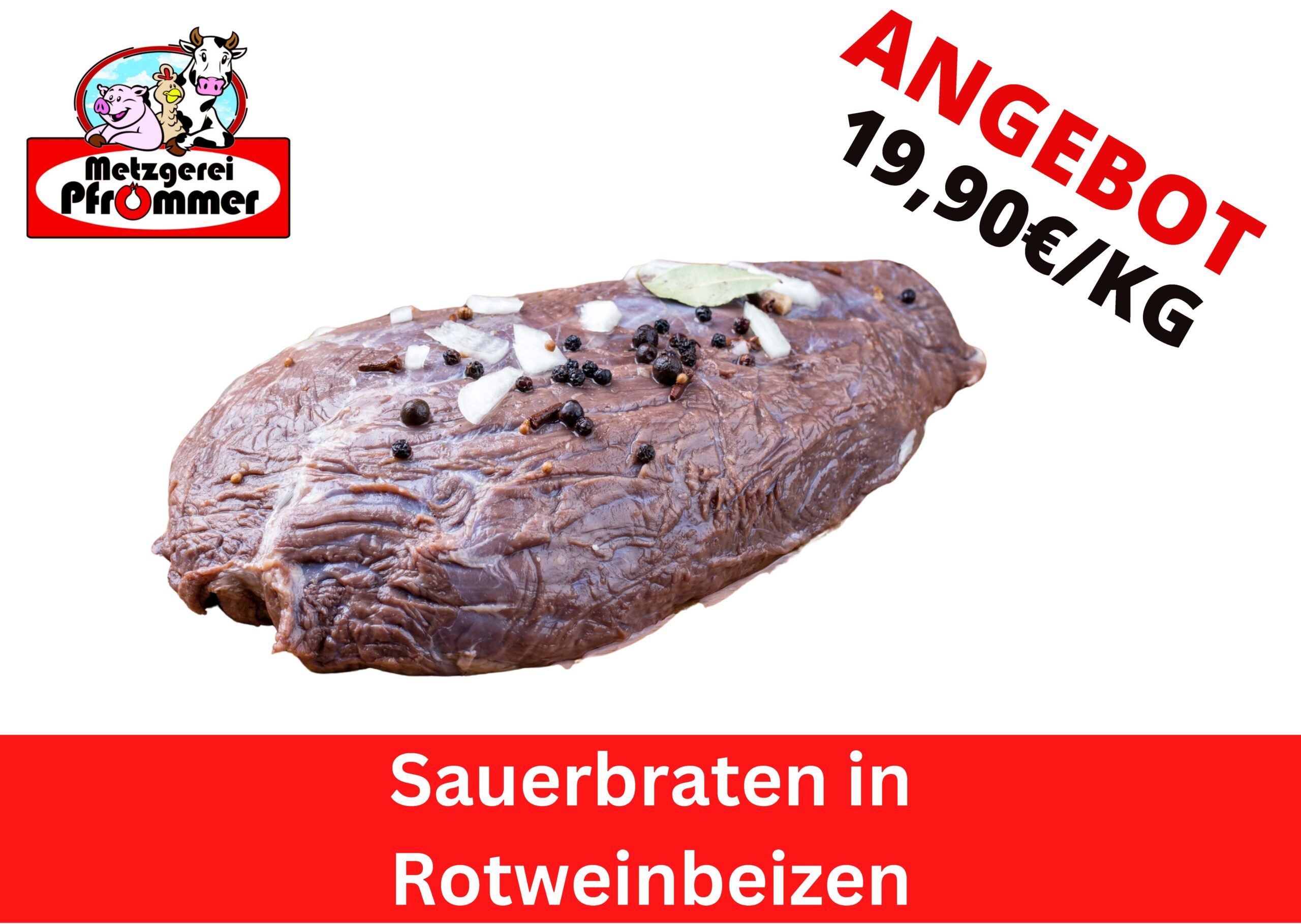 Wochenangebote Sauerbraten in Rotweinbeize