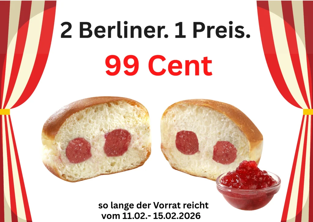 2 Berliner. 1 Preis 99 Cent