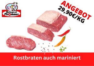 Wochenangebote Rostbraten auch mariniert