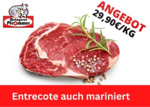 Wochenangebote Entrecote auch mariniert
