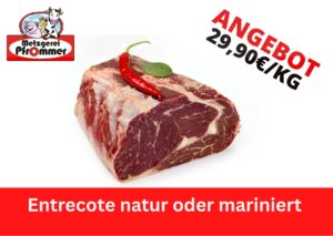 Entrecote natur oder mariniert