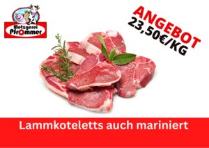 Lammkoteletts auch mariniert